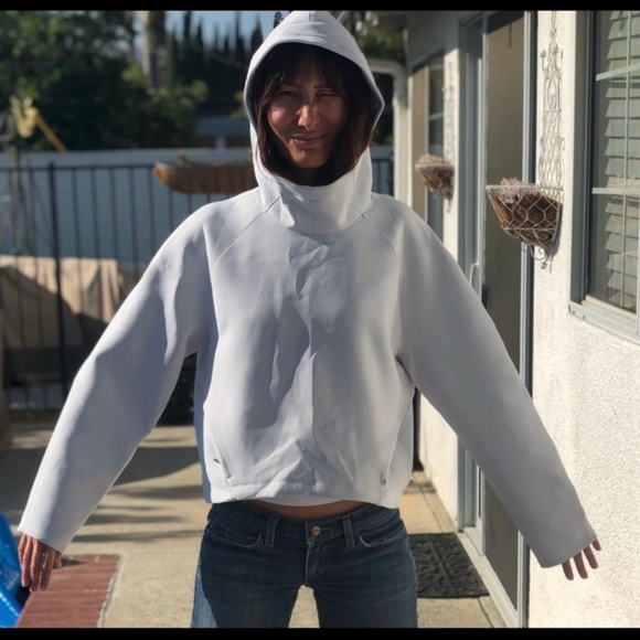 Lululemon -AirWrap Modal Pullover Hoodie in Alpine White (very light grey) - Picture 1 of 5